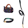 image:imageGreen Pet Bonejour Bundle White  Standard Size  Includes Bag Dispenser 960 Waste Bags Collar amp Leash in Signature Pooie Vuiton PrintBlack