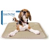 image:imageThe Green Pet Shop Cool Pet Pad  Medium Sage Grey  SelfCooling Pressure Activated Mat for Dogs amp Cats from 2145 lbs  NonToxic Gel No Water NeededIced Latte