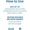 image:imageThe Green Pet Shop Dog Cooling Mat Cover  Extra Small Cloud  Protect Your Cool Pet Pad from Dirt amp Damage  Machine WashablePink
