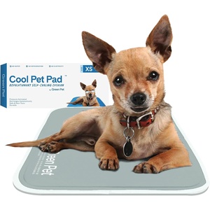 image:imageThe Green Pet Shop Cool Pet Pad  Medium Sage Grey  SelfCooling Pressure Activated Mat for Dogs amp Cats from 2145 lbs  NonToxic Gel No Water NeededSage Grey